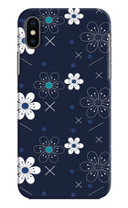 Flowers iPhone X Hard Case Back Cover by Casekaro