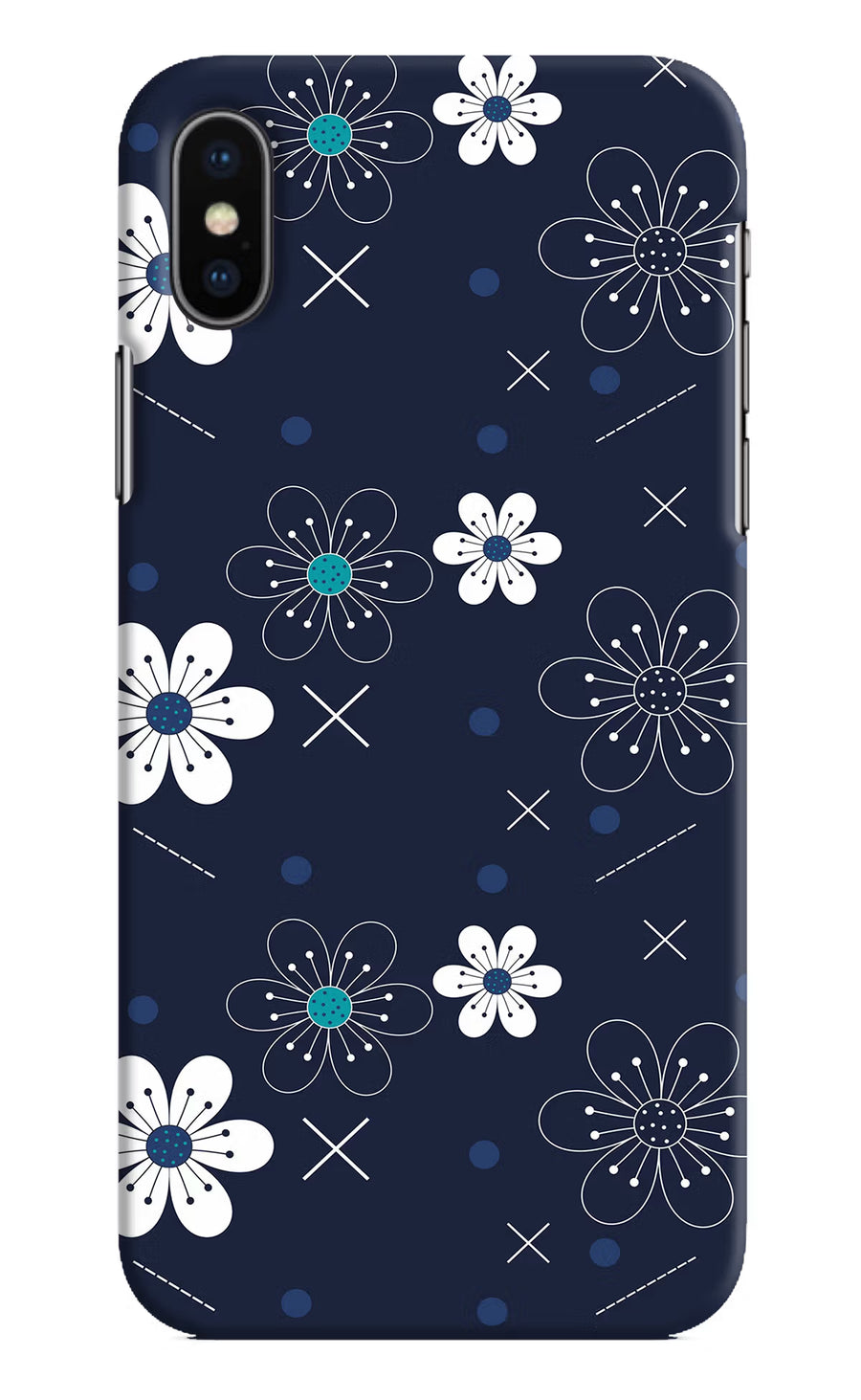 Flowers iPhone X Back Cover, Hard case