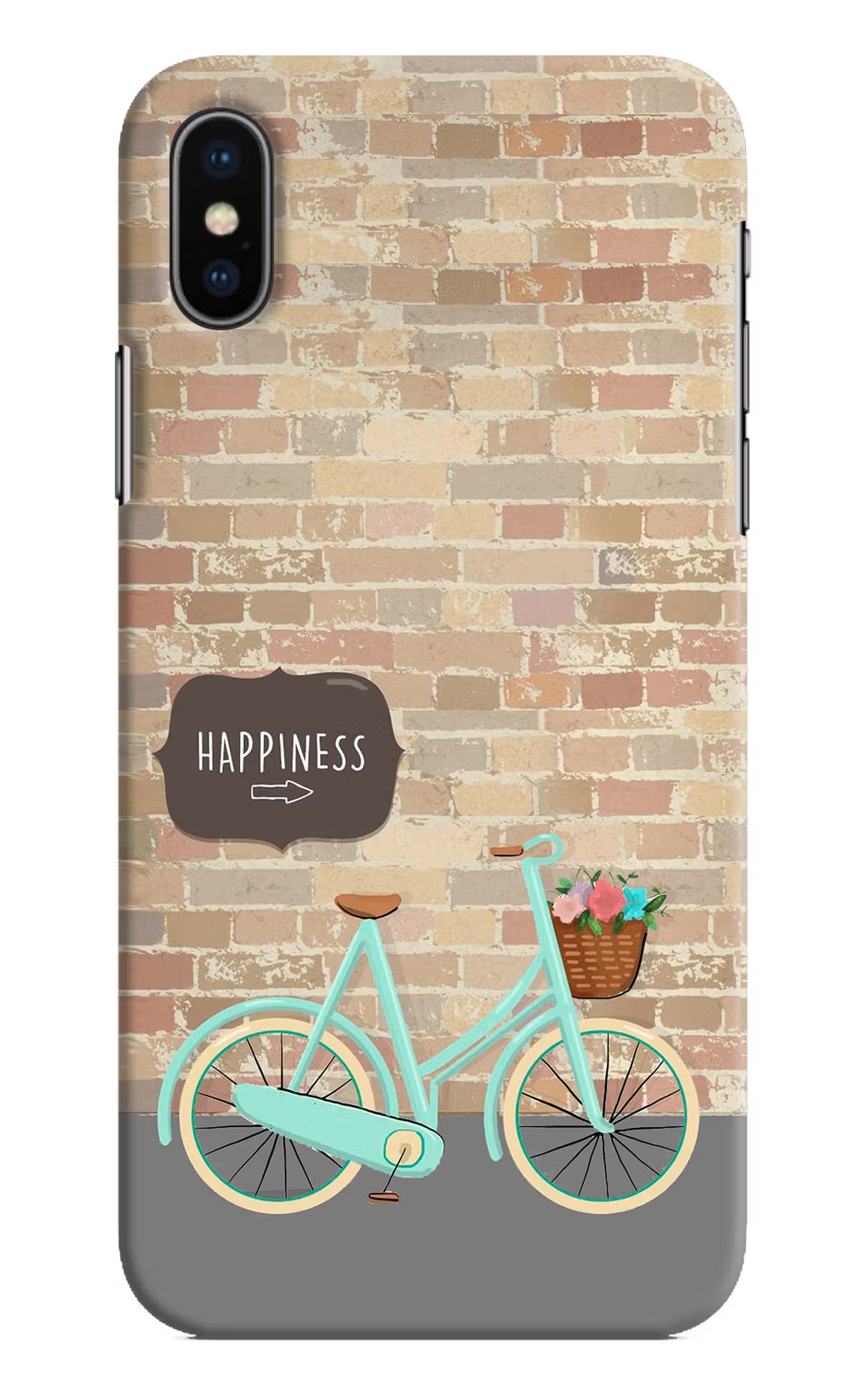 Happiness Artwork iPhone X Hard Case Back Cover by Casekaro