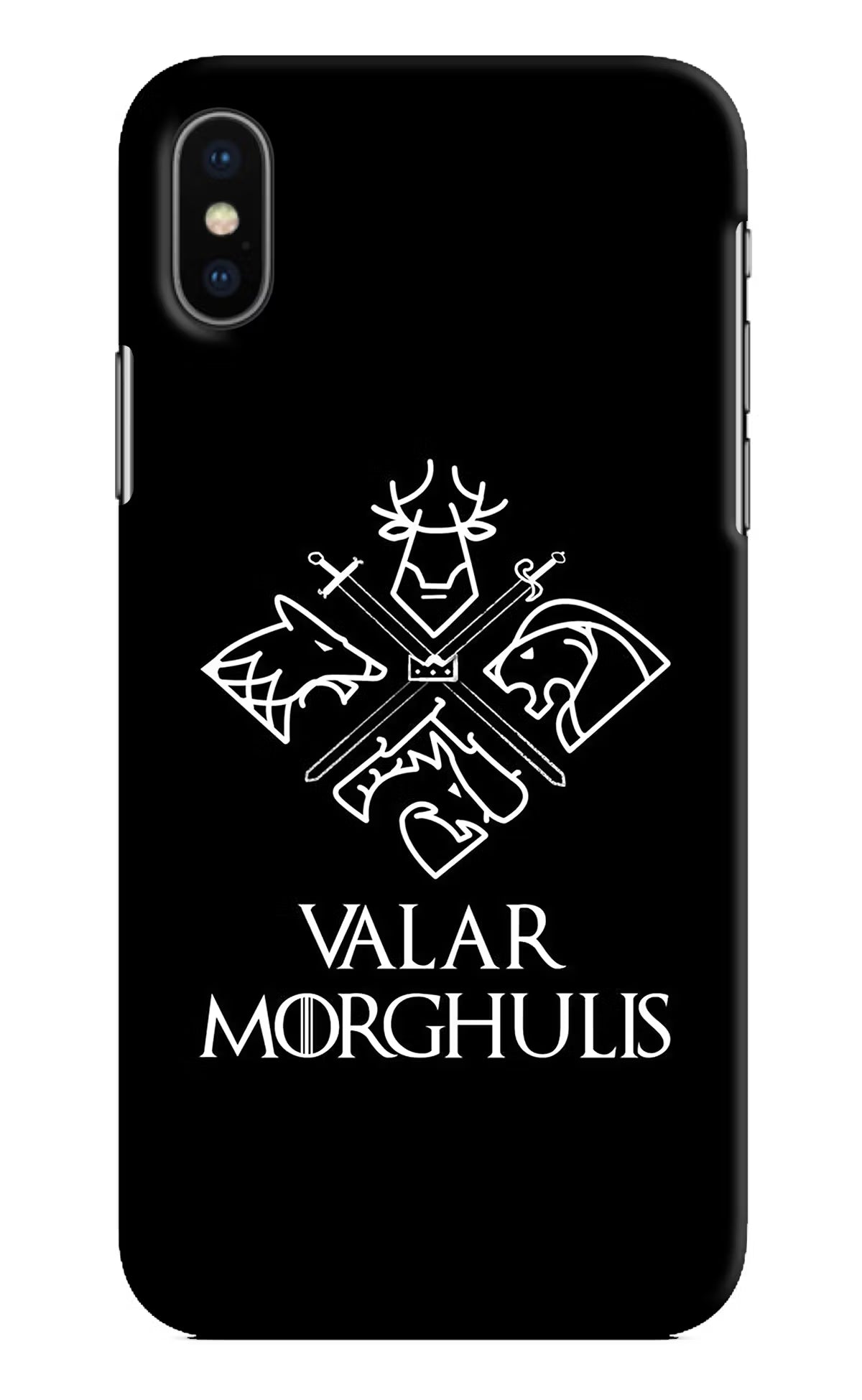 Valar Morghulis | Game Of Thrones iPhone X Hard Case Back Cover by Casekaro