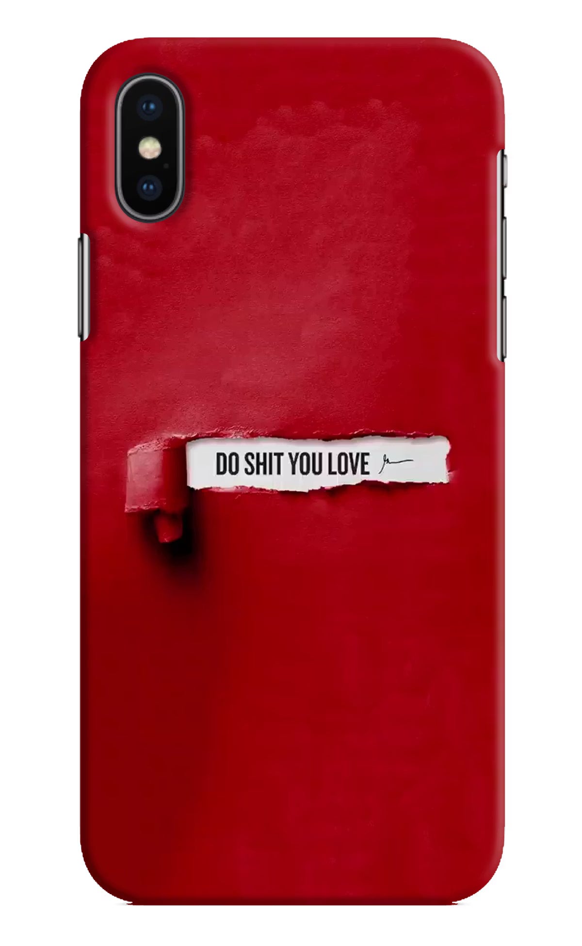 Do Shit You Love iPhone X Hard Case Back Cover by Casekaro