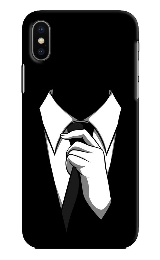 Black Tie iPhone X Hard Case Back Cover by Casekaro