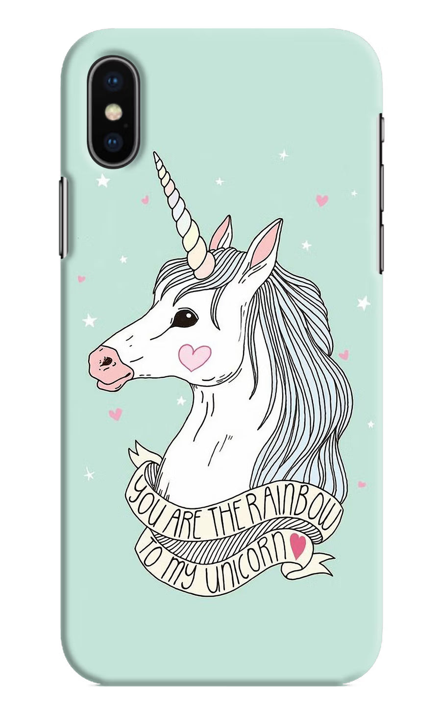 Unicorn Wallpaper iPhone X Back Cover, Hard case