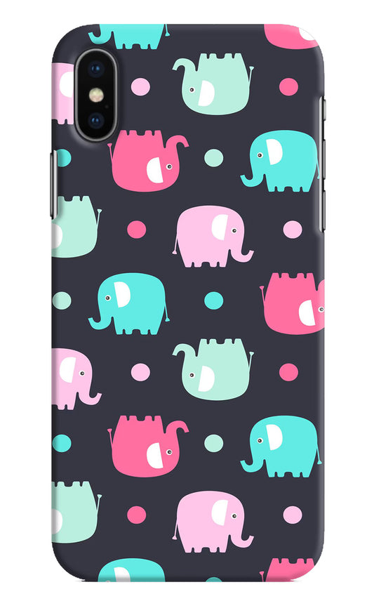 Elephants iPhone X Hard Case Back Cover by Casekaro