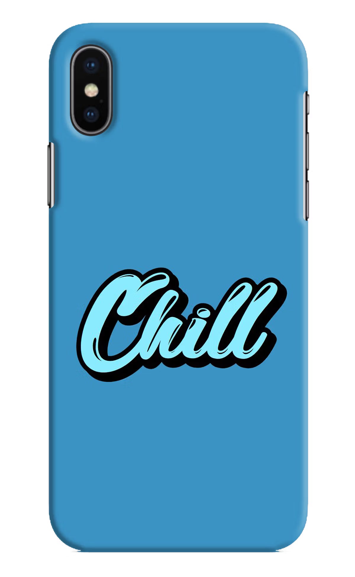 Chill iPhone X Hard Case Back Cover by Casekaro