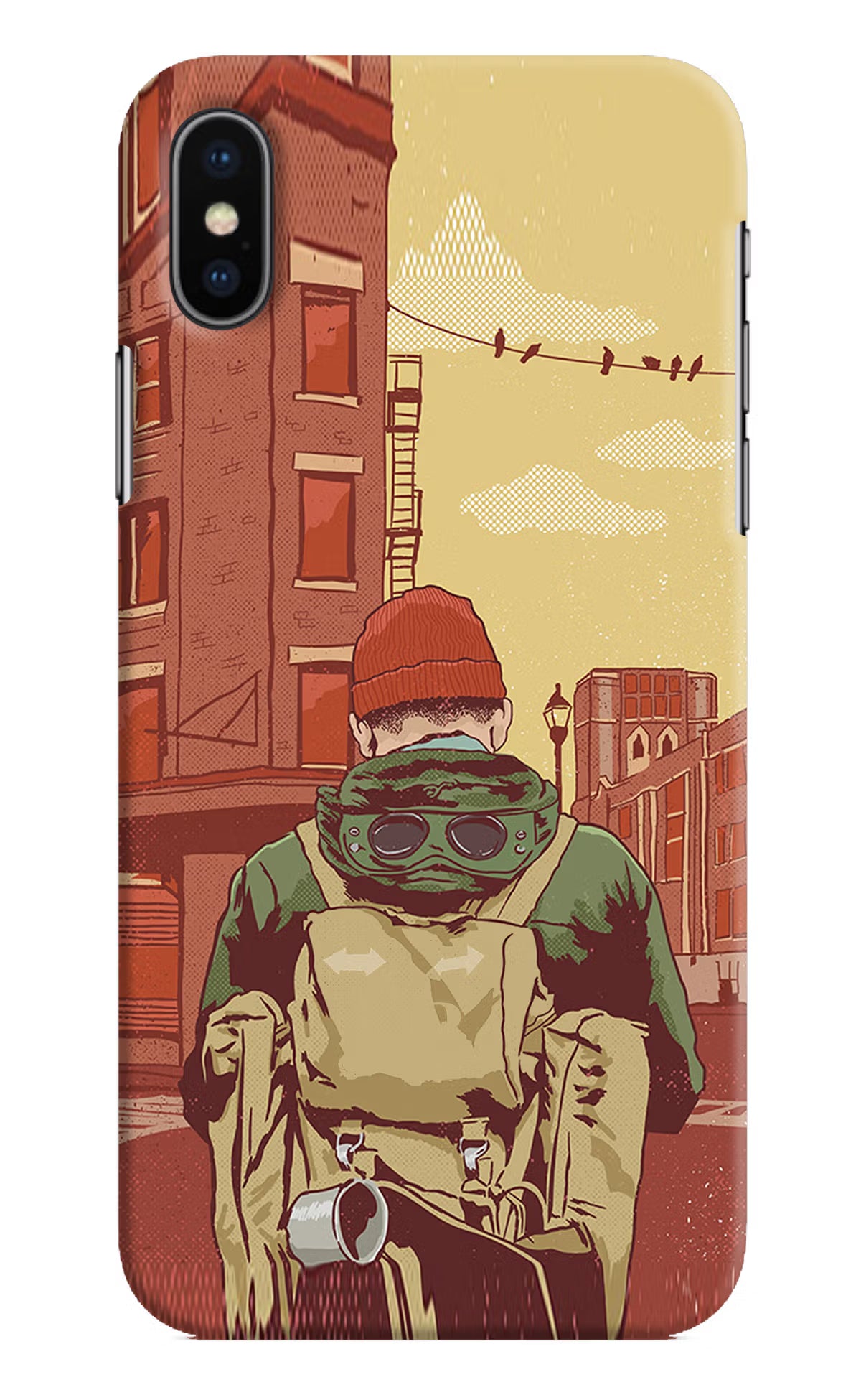 Adventurous iPhone X Hard Case Back Cover by Casekaro