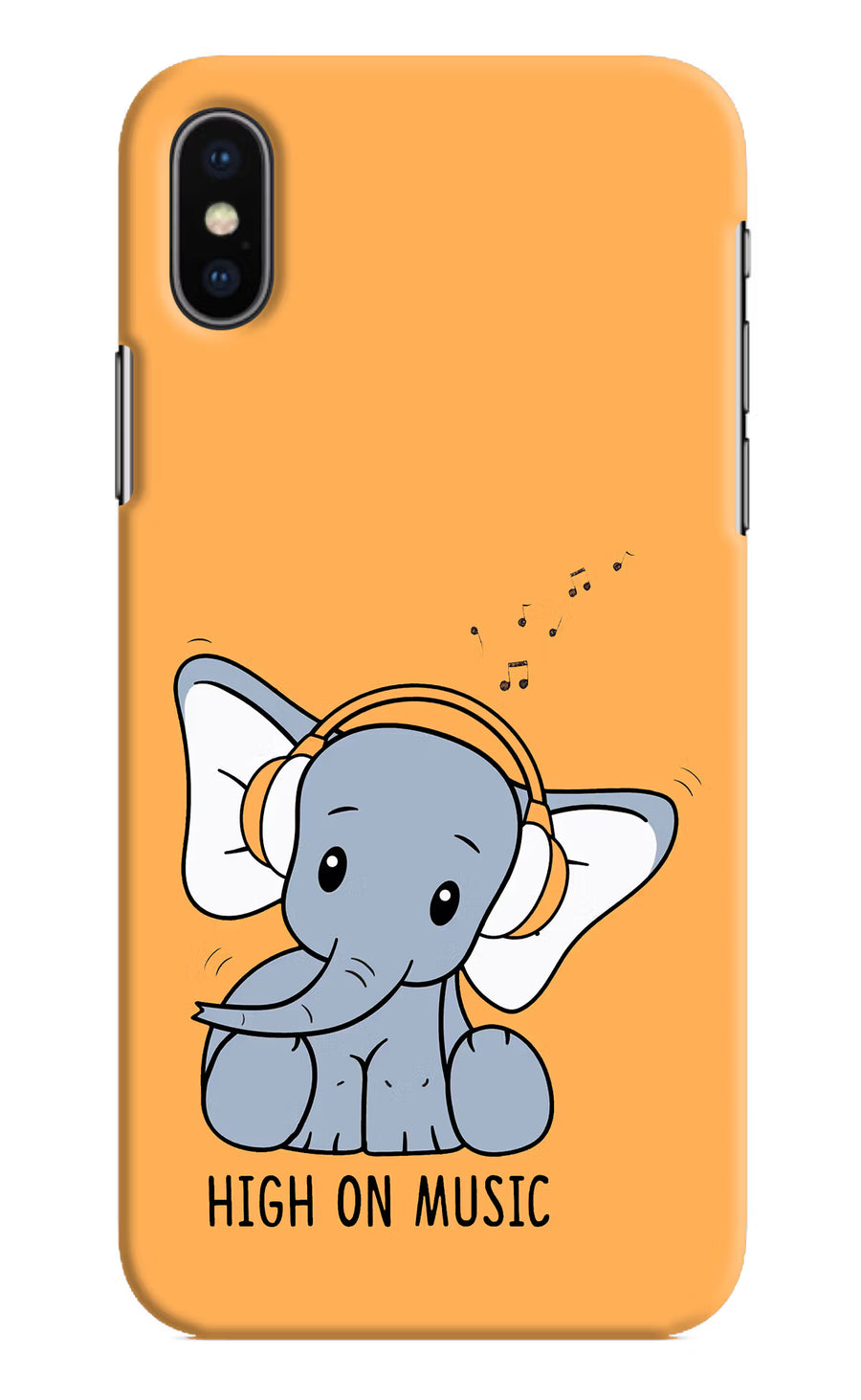 High On Music iPhone X Back Cover, Hard case