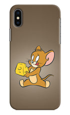 Jerry iPhone X Hard Case Back Cover by Casekaro