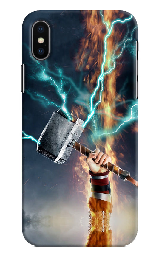 Thor Hammer Mjolnir iPhone X Hard Case Back Cover by Casekaro
