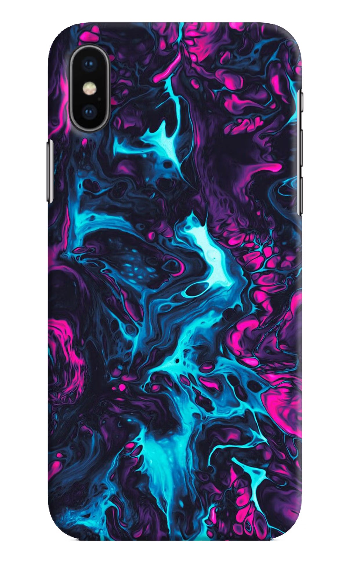 Abstract iPhone X Hard Case Back Cover by Casekaro