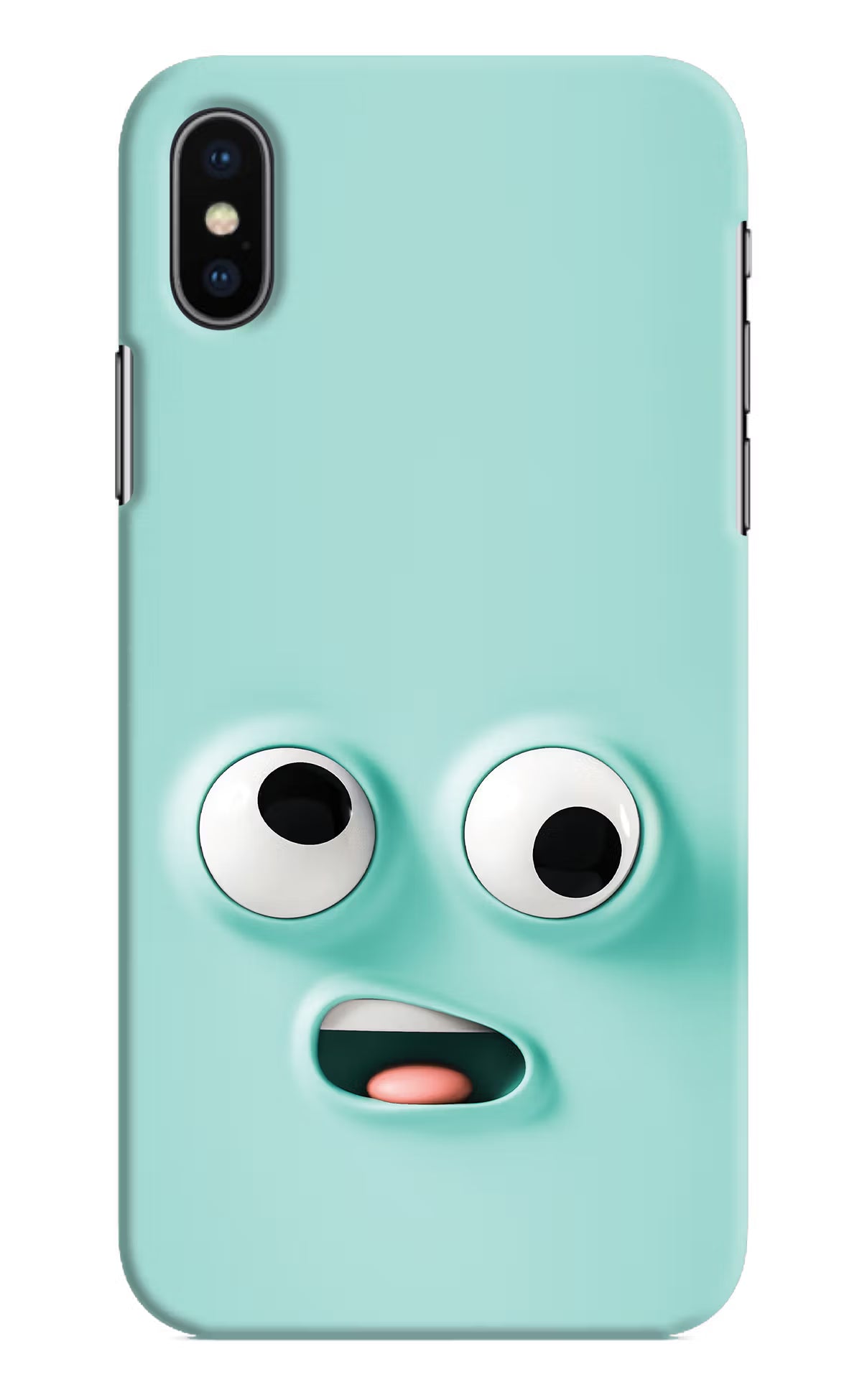 Funny Cartoon iPhone X Hard Case Back Cover by Casekaro