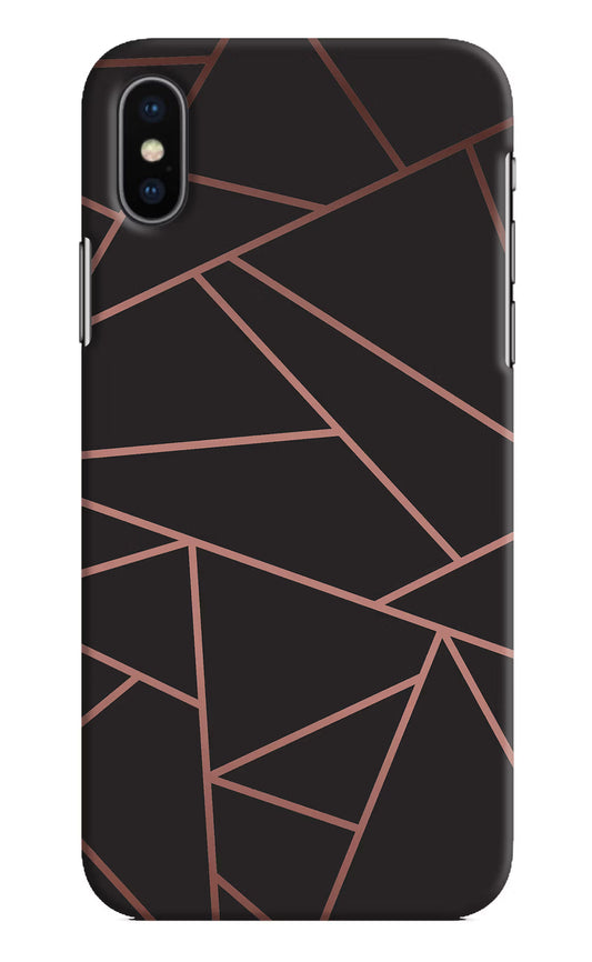Geometric Pattern iPhone X Hard Case Back Cover by Casekaro