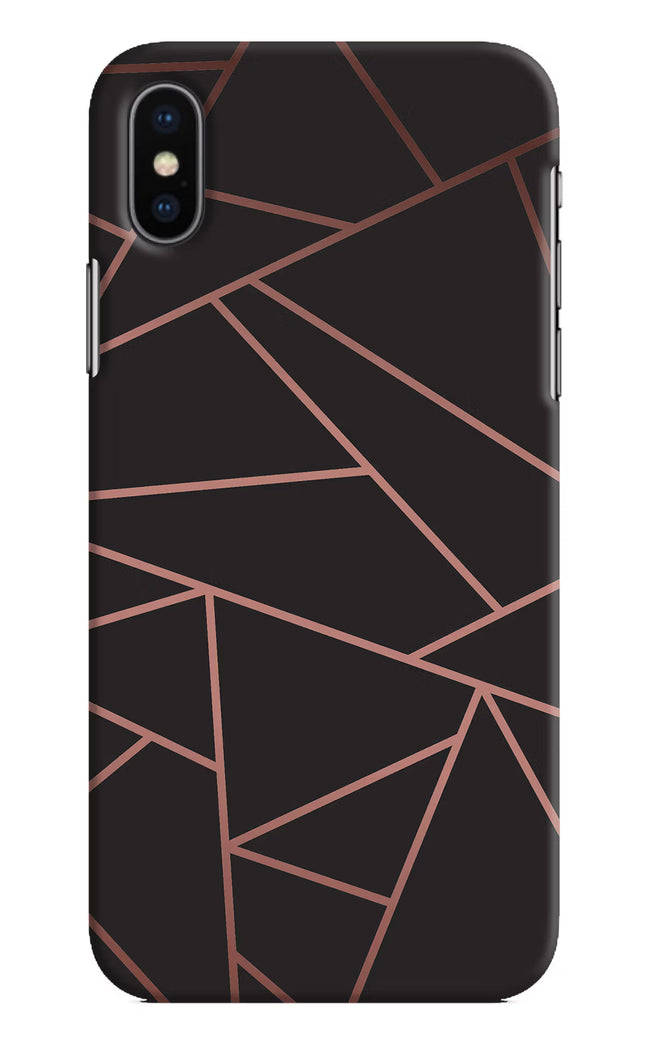 Geometric Pattern iPhone X Hard Case Back Cover by Casekaro