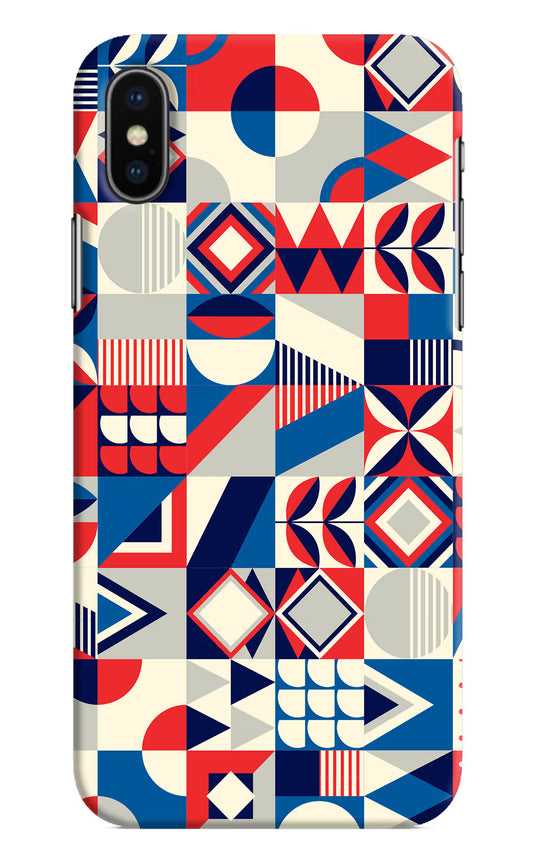 Colorful Pattern iPhone X Hard Case Back Cover by Casekaro
