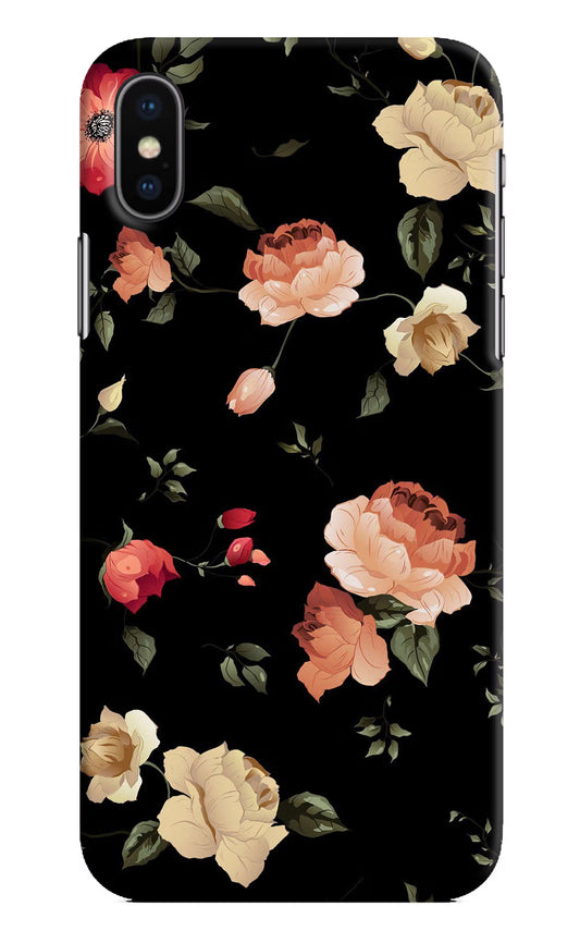 Flowers iPhone X Hard Case Back Cover by Casekaro