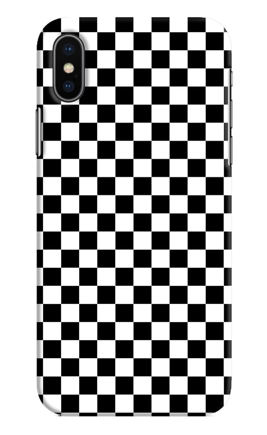Chess Board iPhone X Hard Case Back Cover by Casekaro
