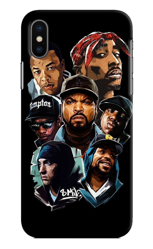 Rappers iPhone X Hard Case Back Cover by Casekaro