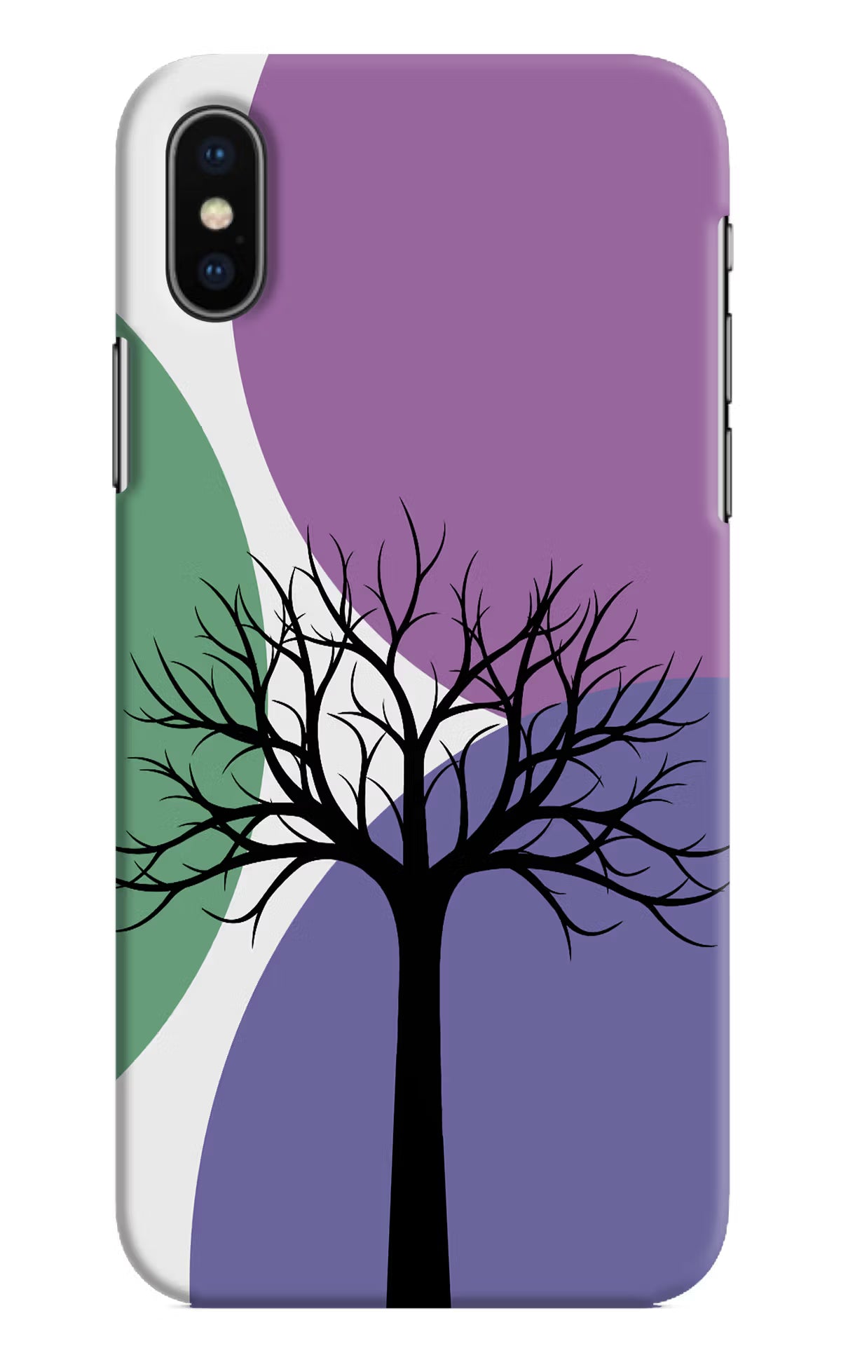 Tree Art iPhone X Hard Case Back Cover by Casekaro