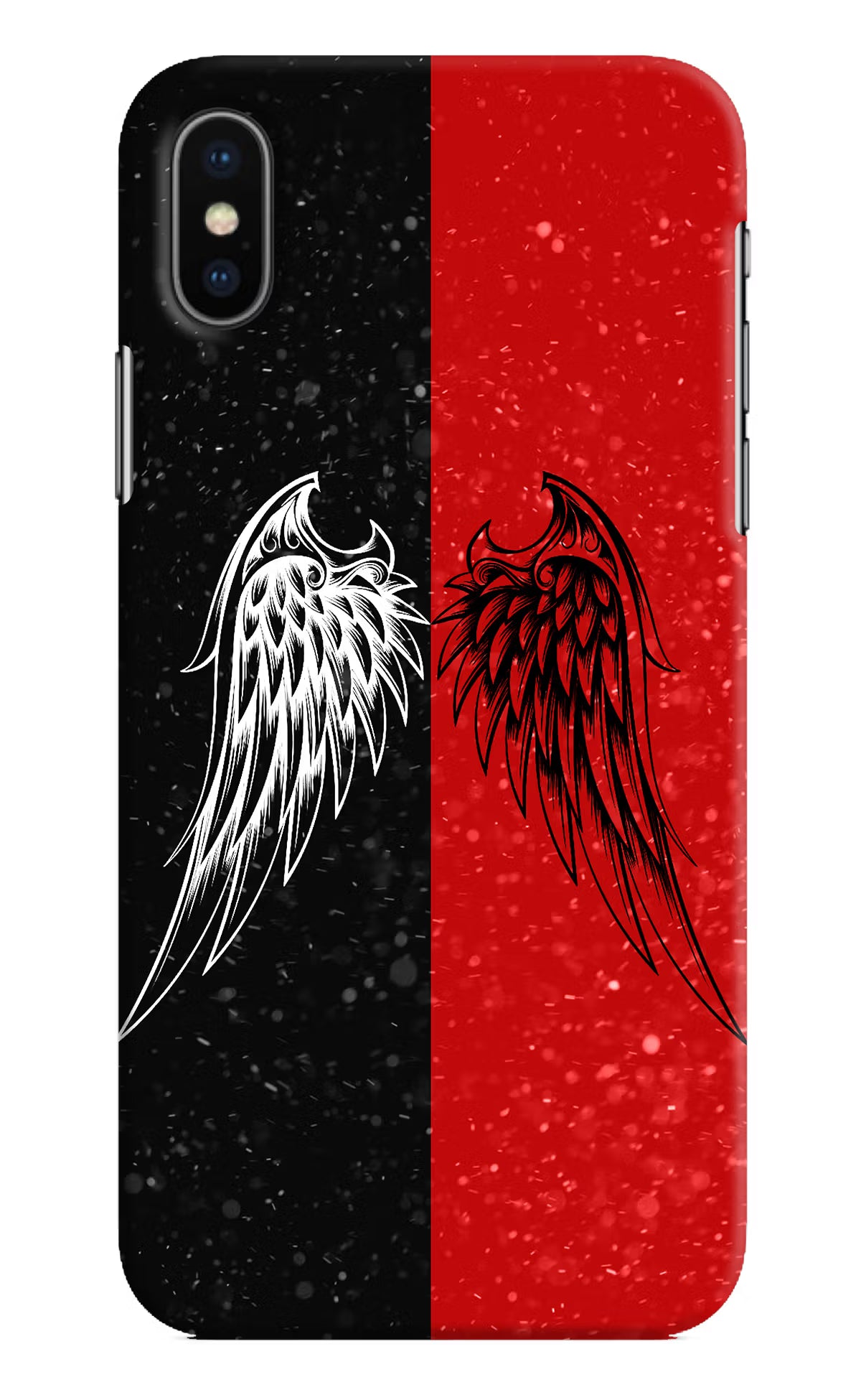 Wings iPhone X Hard Case Back Cover by Casekaro