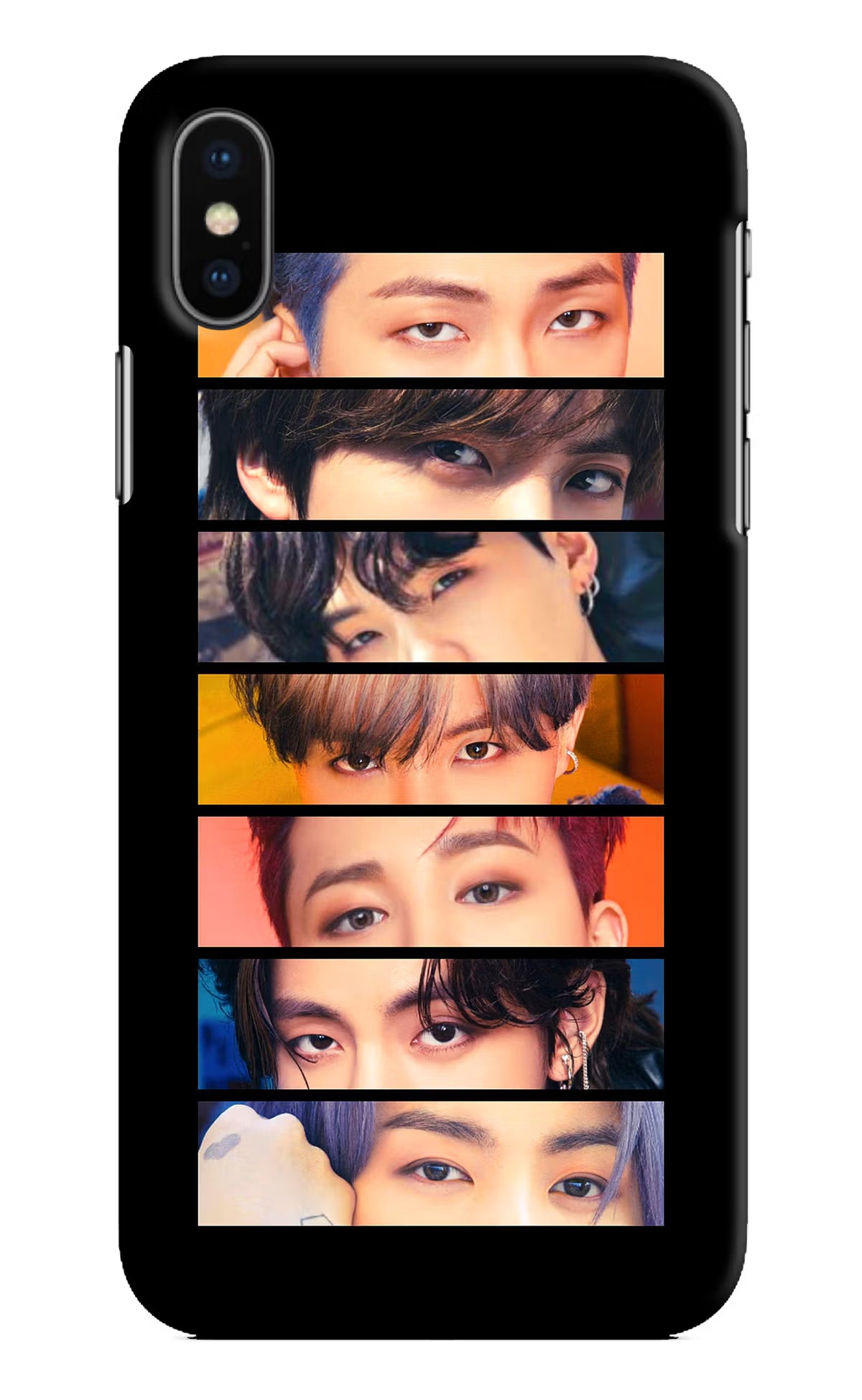 BTS Eyes iPhone X Hard Case Back Cover by Casekaro