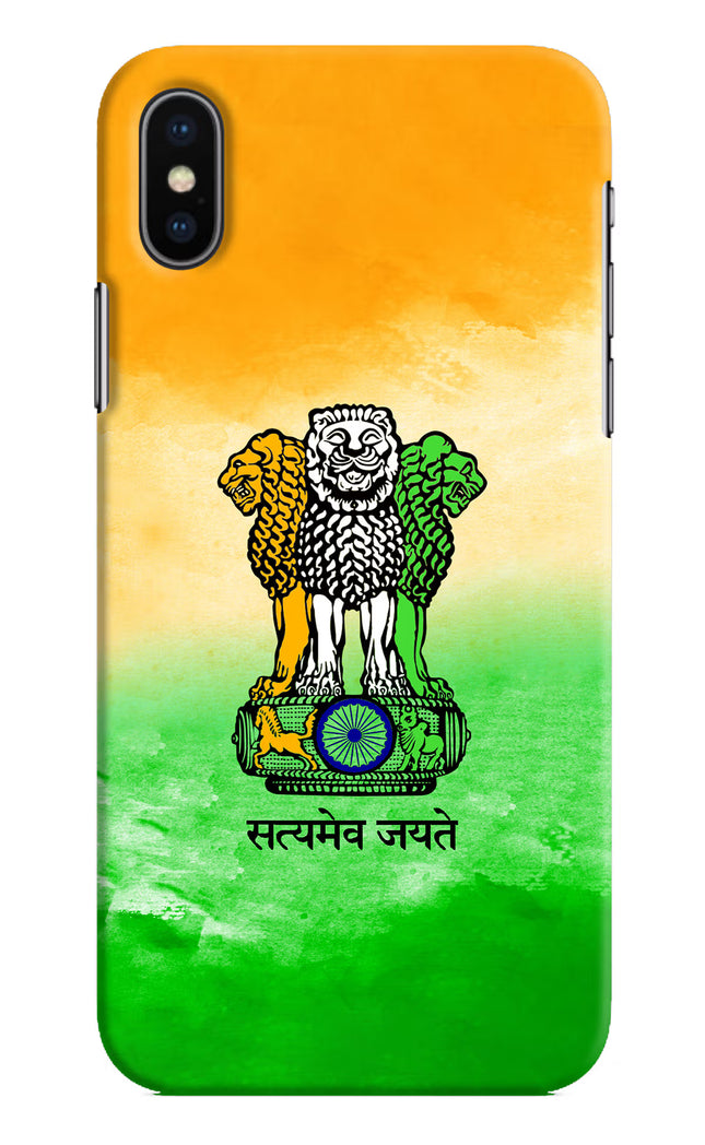 Satyamev Jayate Flag iPhone X Hard Case Back Cover by Casekaro