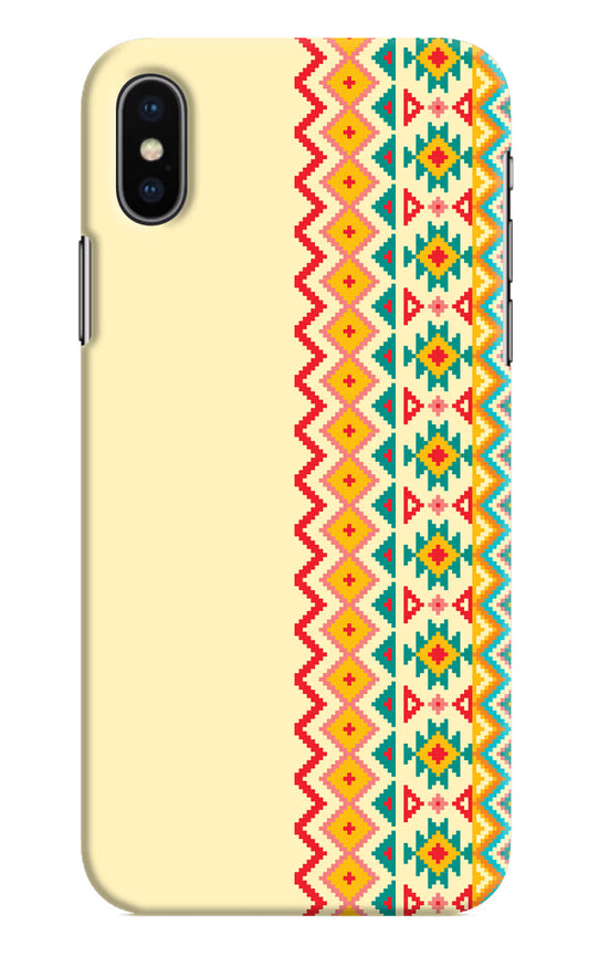 Ethnic Seamless iPhone X Hard Case Back Cover by Casekaro