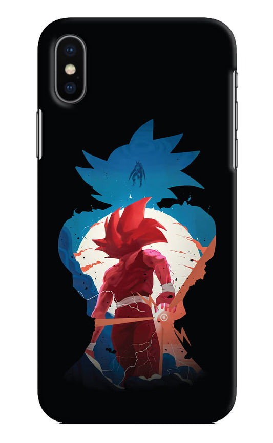 Goku iPhone X Hard Case Back Cover by Casekaro