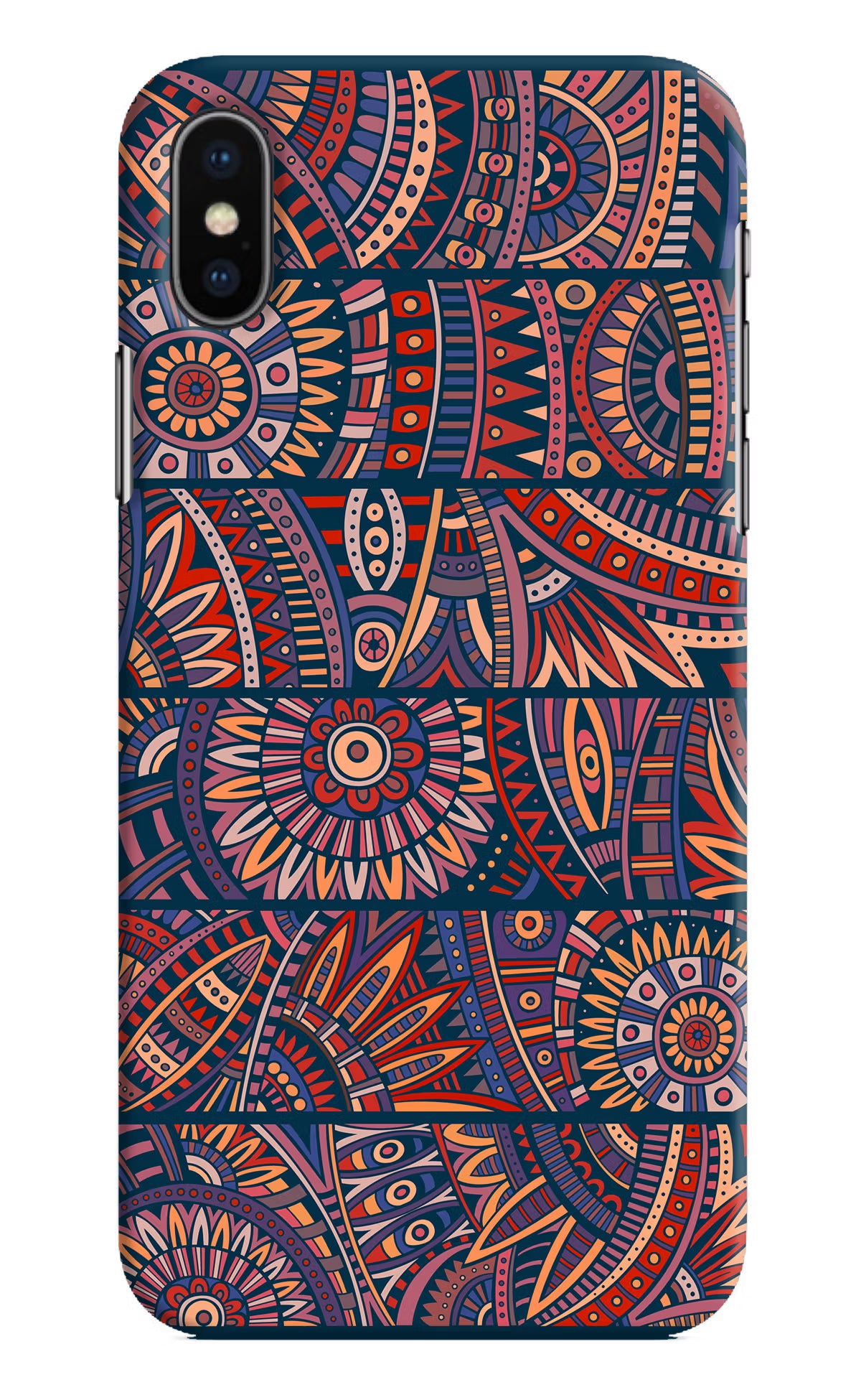 African Culture Design iPhone X Hard Case Back Cover by Casekaro