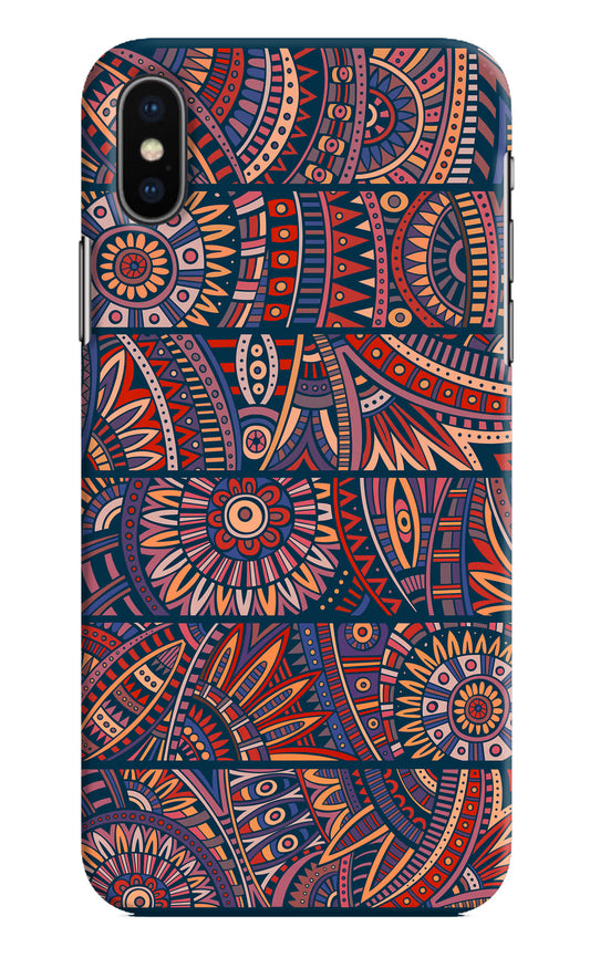 African Culture Design iPhone X Hard Case Back Cover by Casekaro