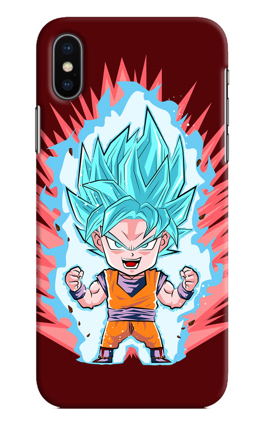 Goku Little iPhone X Hard Case Back Cover by Casekaro
