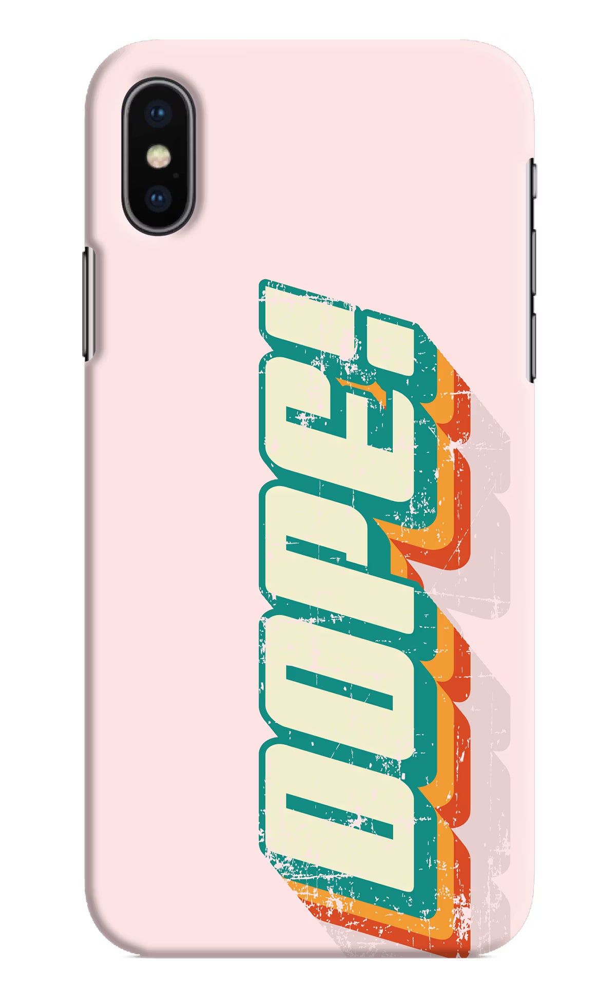Dope iPhone X Hard Case Back Cover by Casekaro