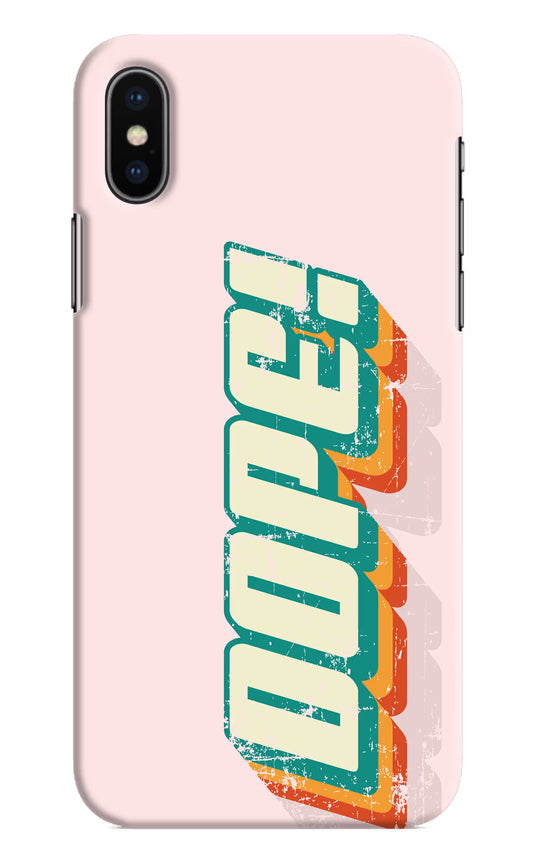 Dope iPhone X Hard Case Back Cover by Casekaro