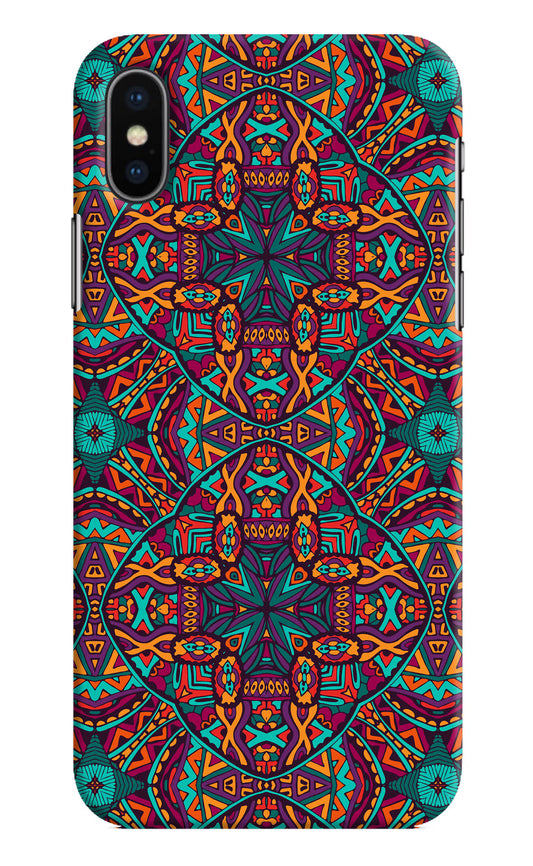 Colour Mandala iPhone X Hard Case Back Cover by Casekaro