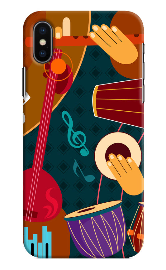 Music Instrument iPhone X Hard Case Back Cover by Casekaro