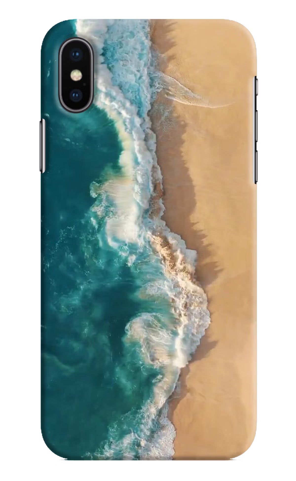 Ocean Beach iPhone X Hard Case Back Cover by Casekaro