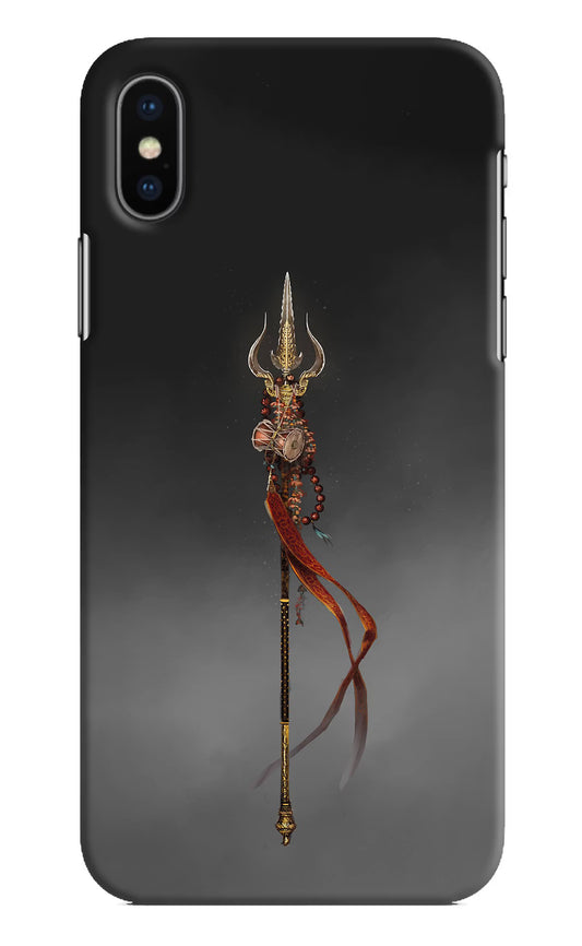 Shiv Trishul iPhone X Hard Case Back Cover by Casekaro