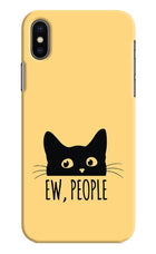 Ew People Catitude iPhone X Hard Case Back Cover by Casekaro
