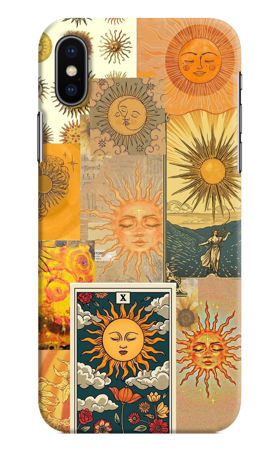 Sun iPhone X Back Cover, Hard case