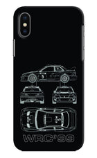 WRC'99 iPhone X Hard Case Back Cover by Casekaro