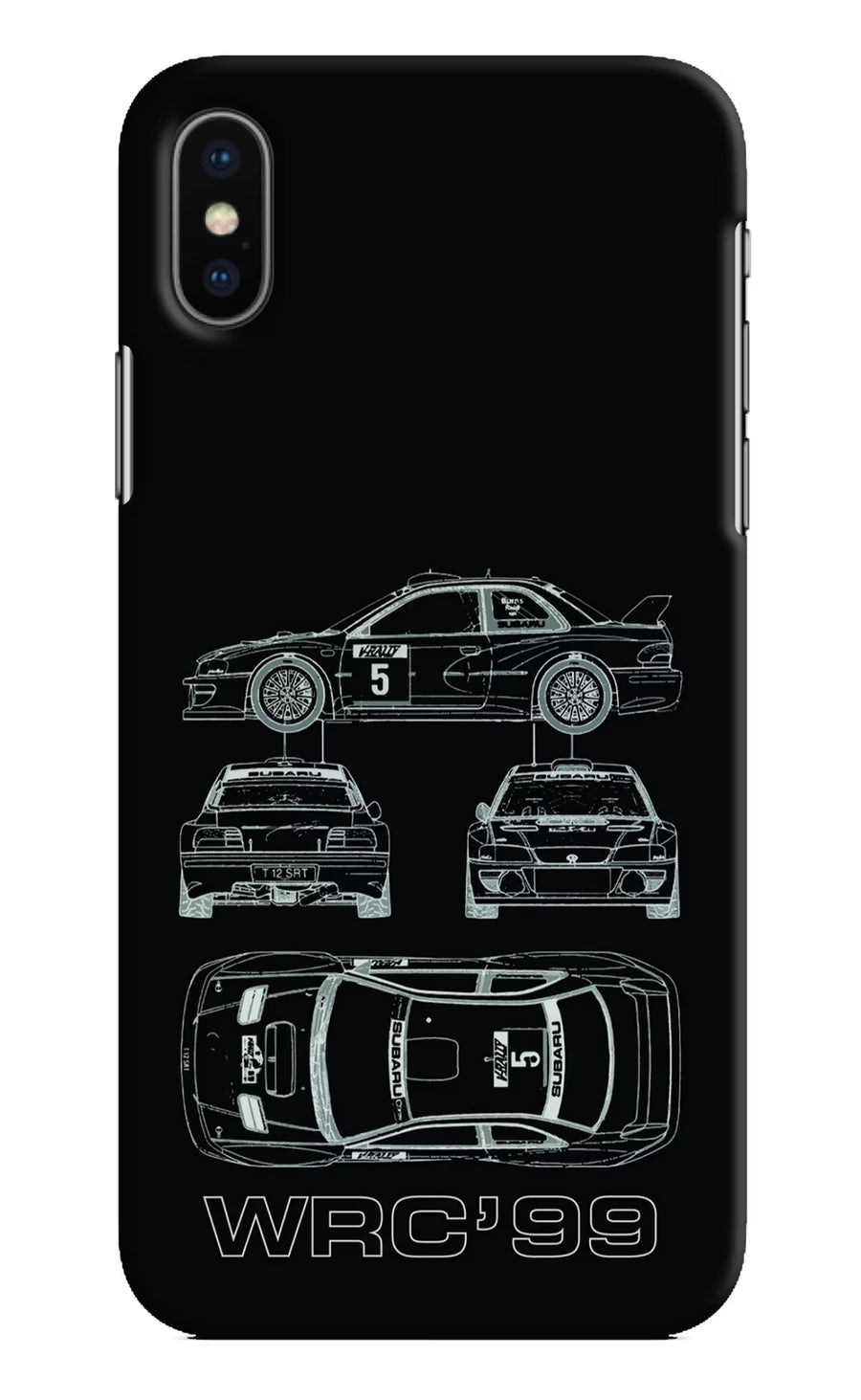 WRC'99 iPhone X Back Cover, Hard case