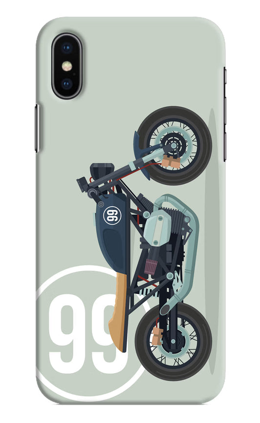 Classic Cafe Racer 99 iPhone X Hard Case Back Cover by Casekaro