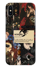 Scorpio Zodiac iPhone X Hard Case Back Cover by Casekaro