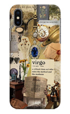 Virgo Zodiac iPhone X Hard Case Back Cover by Casekaro
