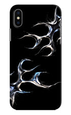 Chrome Tribal iPhone X Hard Case Back Cover by Casekaro