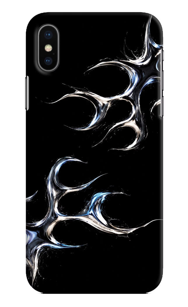 Chrome Tribal iPhone X Hard Case Back Cover by Casekaro