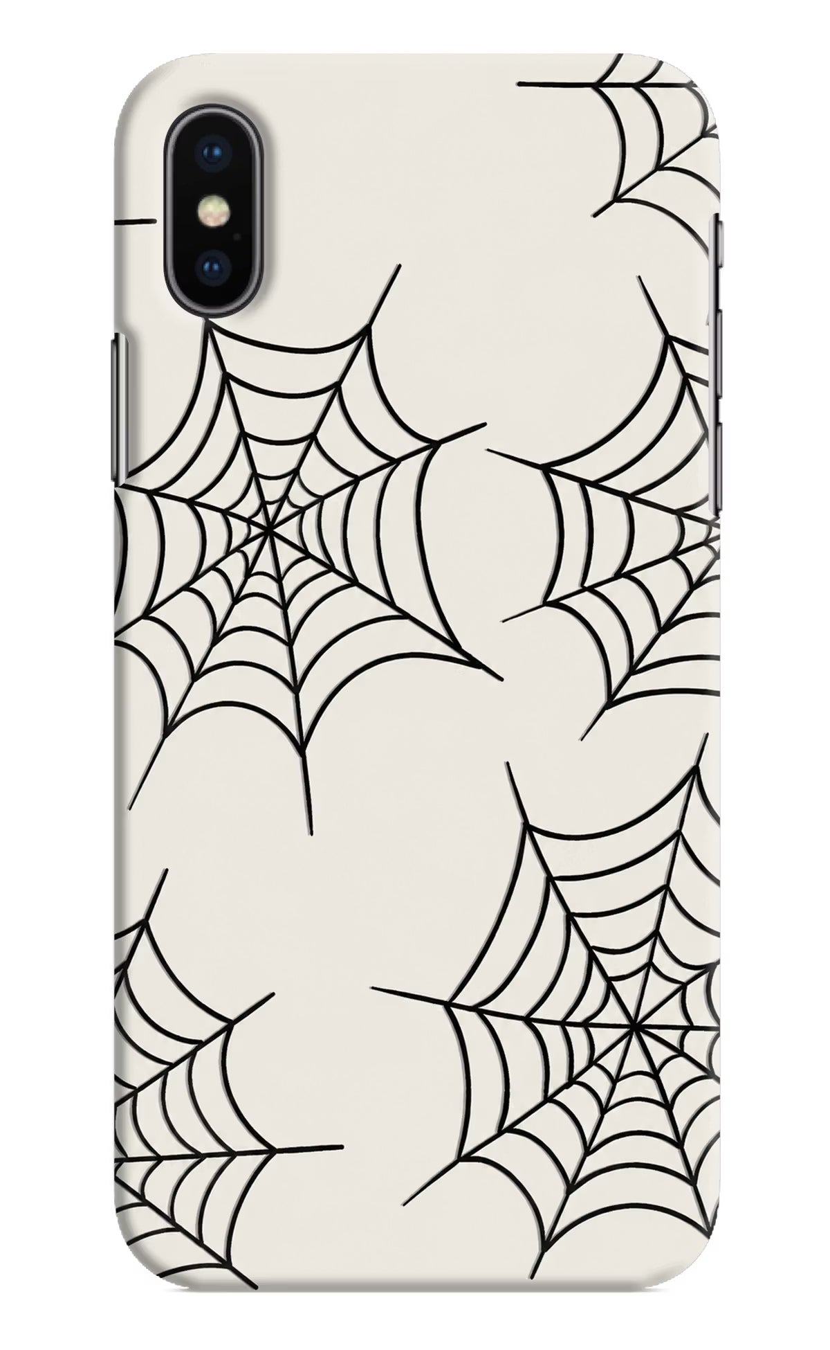 Spider Web iPhone X Hard Case Back Cover by Casekaro