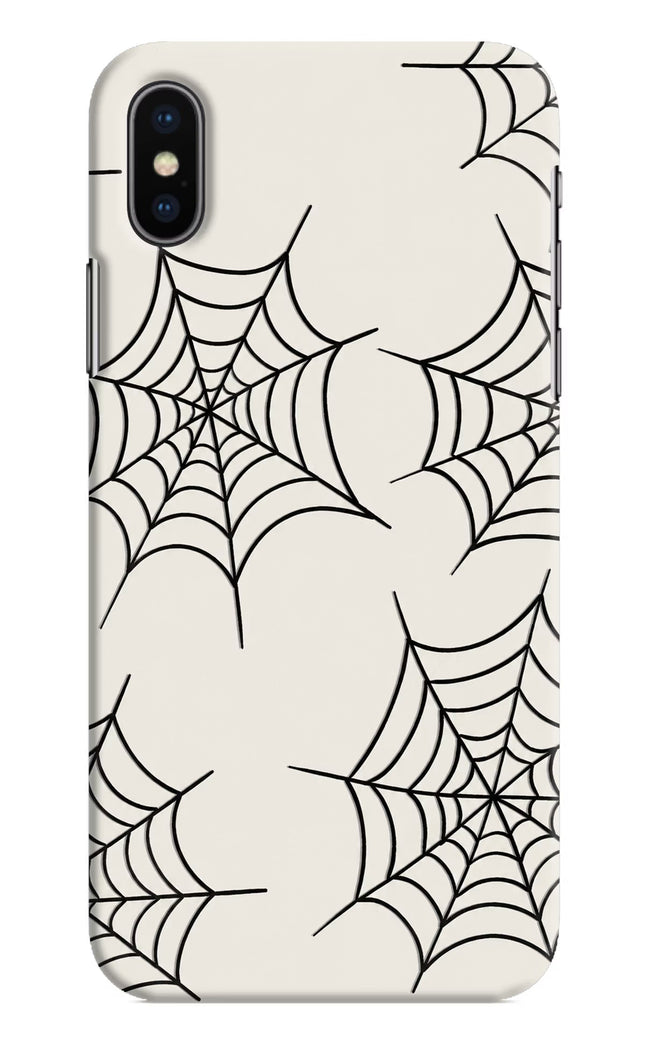 Spider Web iPhone X Hard Case Back Cover by Casekaro