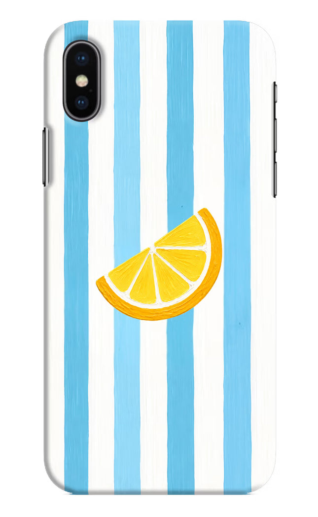 Summer Lemon iPhone X Hard Case Back Cover by Casekaro