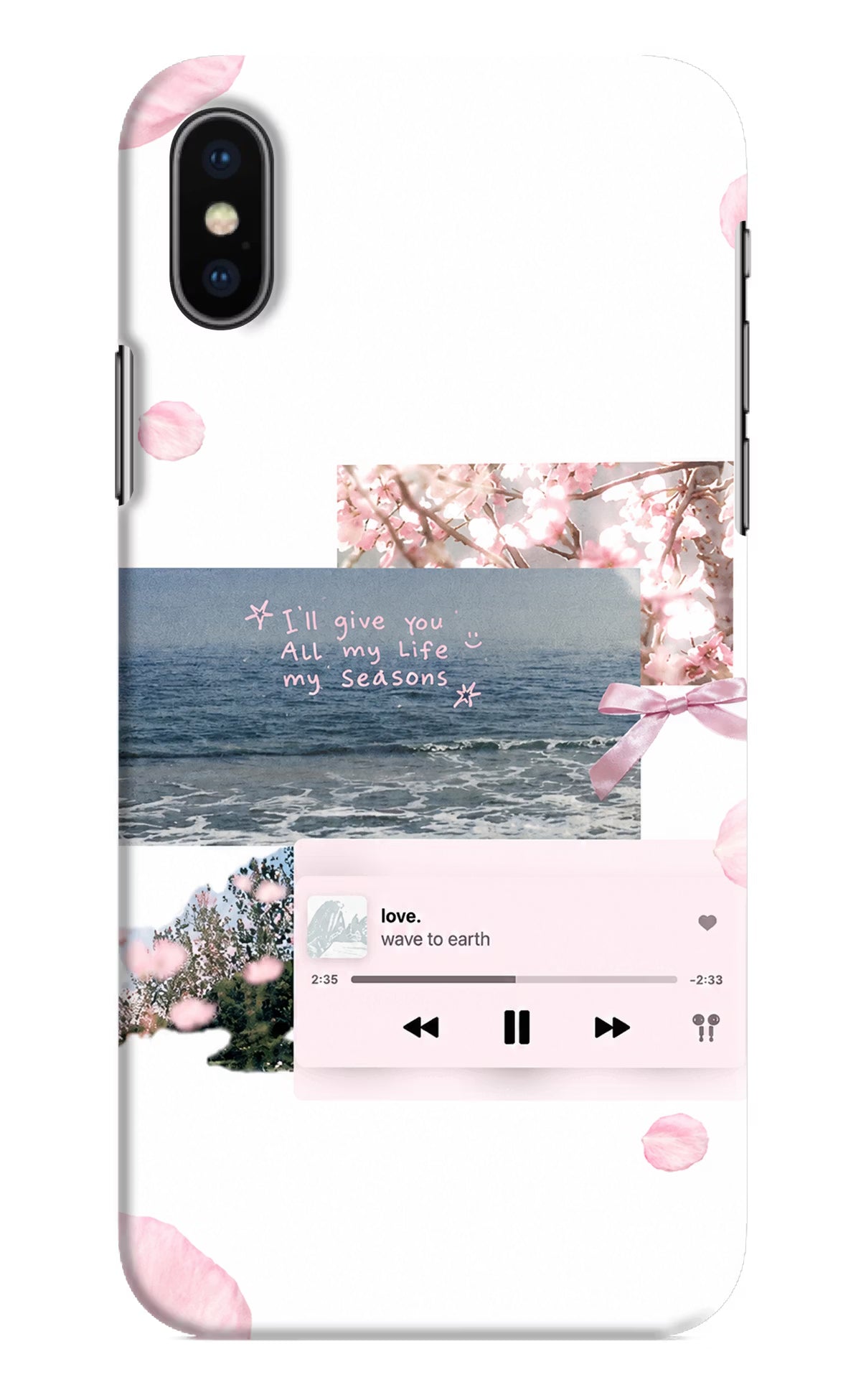Wave to earth iPhone X Back Cover