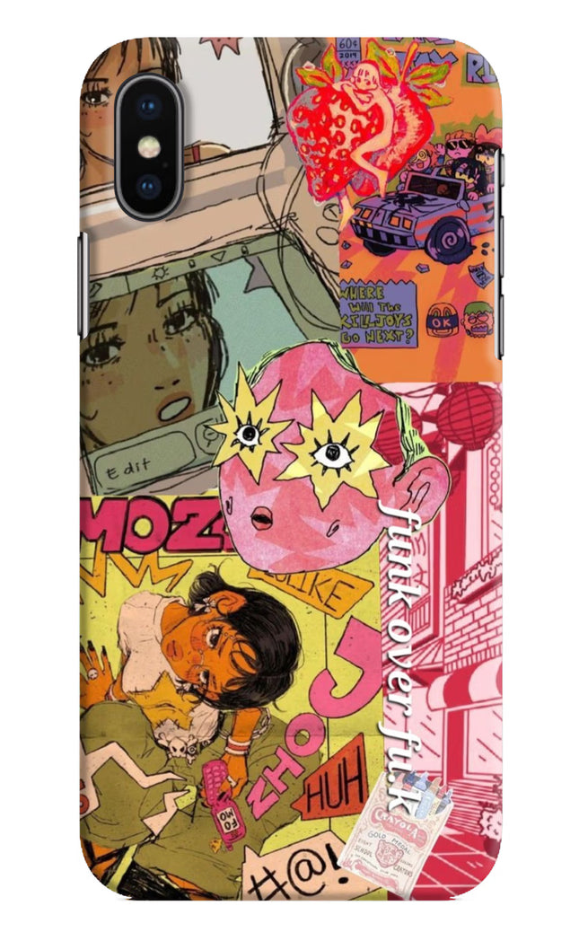 Funkover iPhone X Hard Case Back Cover by Casekaro